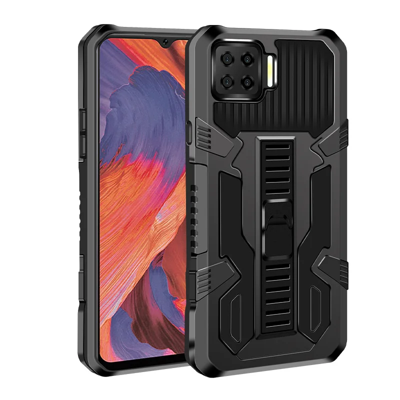 For OPPO A32 A52 A72 A92 A53 2020 A31 A8 A15 A93 Case Shockproof Armor Stand Bumper Back Cover For Oppo A73 5G A54 A94 4G Fundas