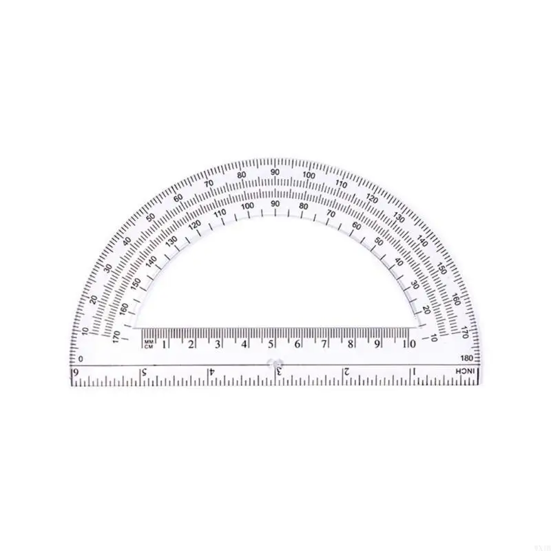 5pcs المنقلة الصافية 180 درجة تمتد تمثيل الأمطار للطالب