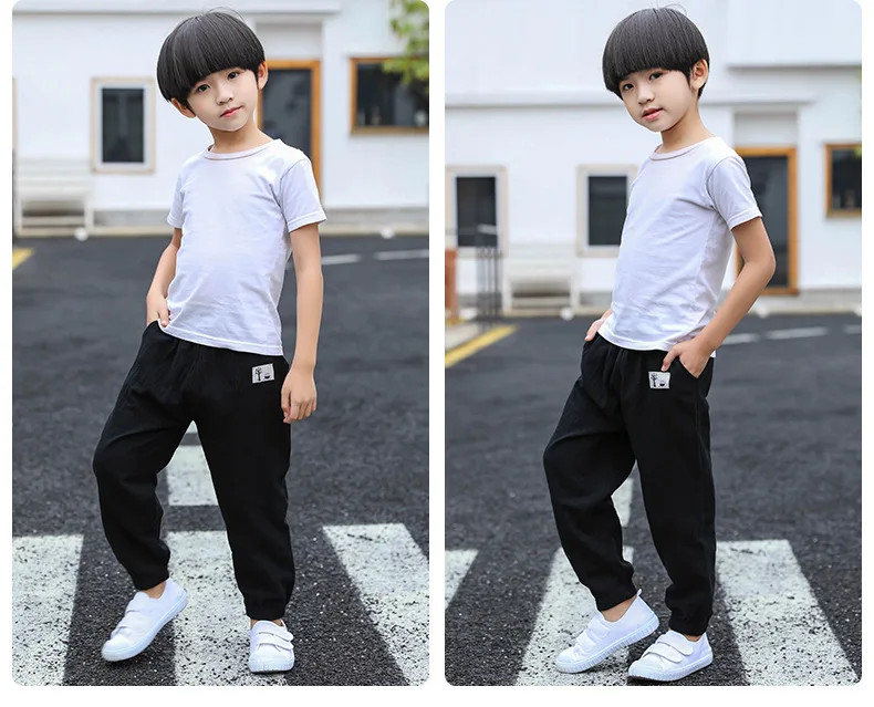 Mückensichere Kinderhose aus Reiner Baumwolle Sommerliche Dünne und Lockere Kinder-Laternenhose Lässige Hosen für Jungen und Mädchen – Detail 15