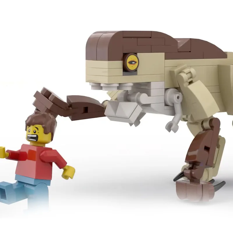 新しいジュラシックワールドリボーン恐竜ビルディングブロック変形ティラノサウルスレックスパズル組み立ておもちゃトレンディな置物装飾