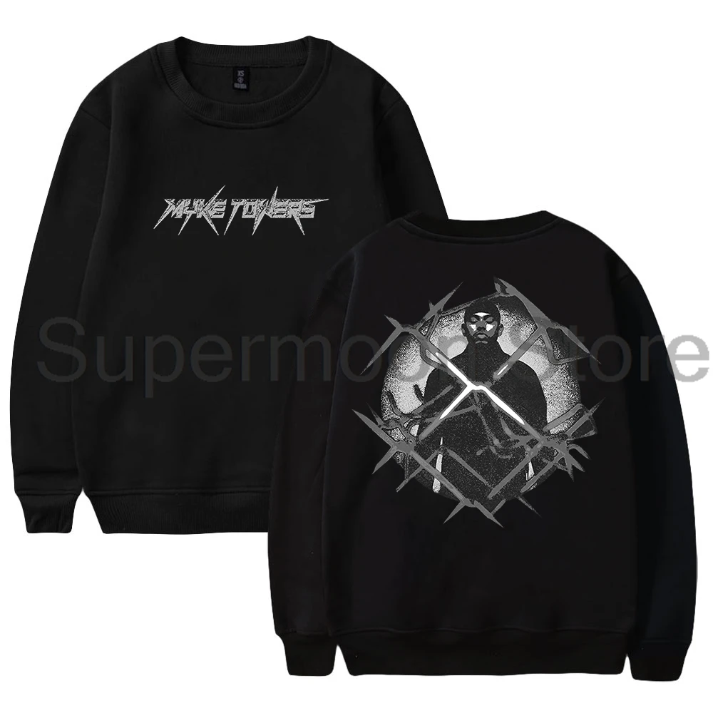 Myke Towers Barbed Wire Merch 2024 North America Tour Crewneck Long Sleeve Streetwear Women Men Sweatshirt Hip Hop Clothes