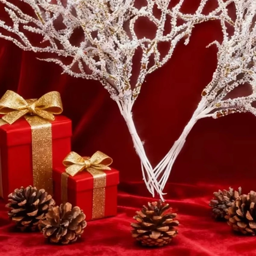 

1/3PCS Artificial Plants DIY Christmas Wreath Home Room Table Decor Wedding Flower Special Lovely Flowerpot PE Branch Craft Gift