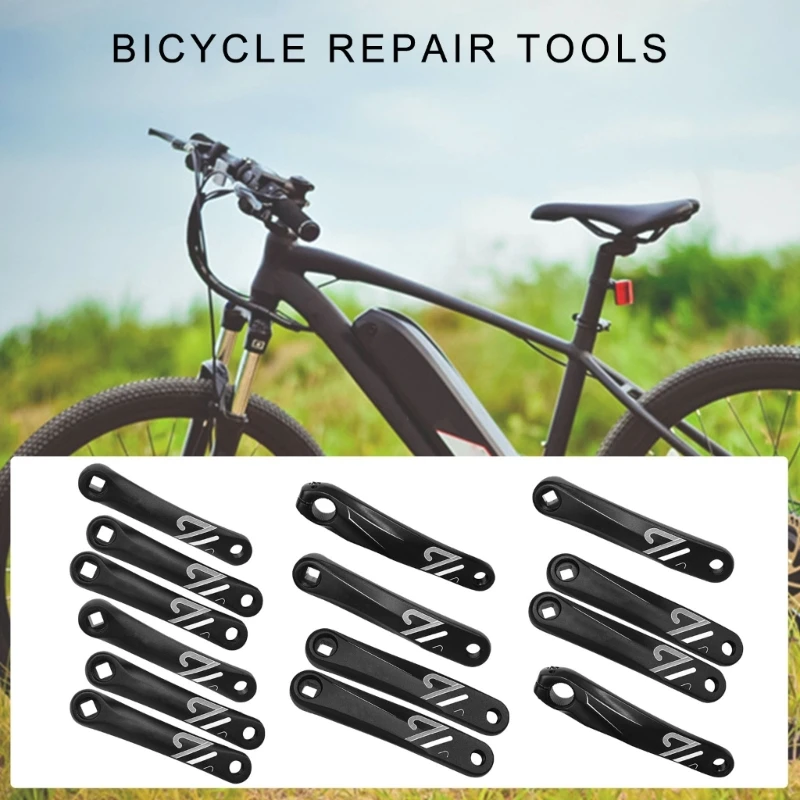 Bicycles Crank Arm Square/Rhombus/Splines Hole Crank Aluminium Alloy Crank Arm Road Bike Replacement Crank Easily to Use