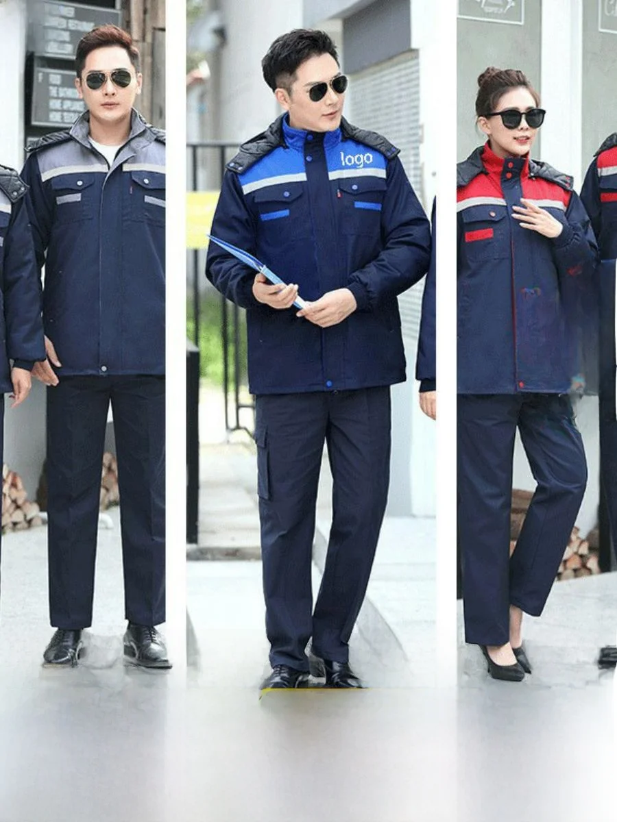 

Men's Winter Work orm Set Medium Length Cotton Workwear Anti-Cold Station Atnt Warm Clothes Outdoor Gear