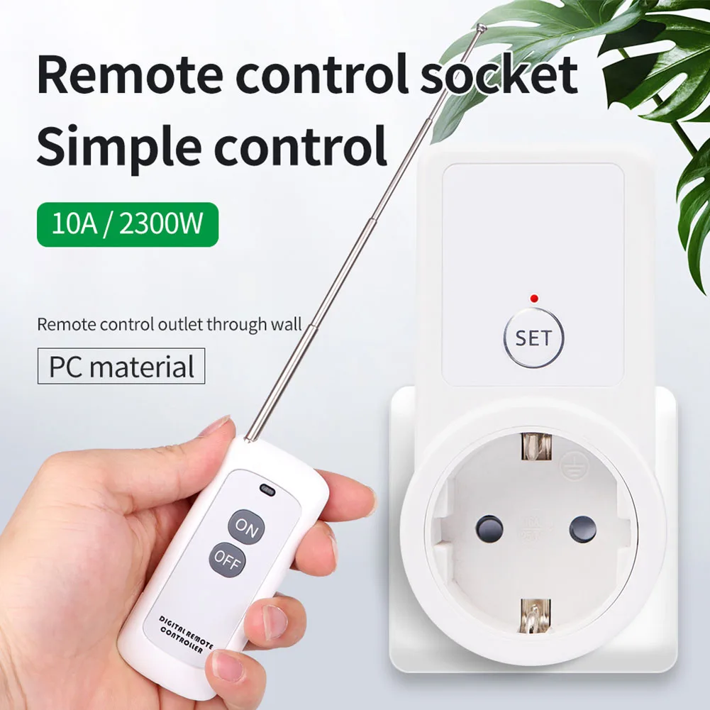 

Smart Remote Control Socket Wireless Multi-functional Socket With Remote Control 10A 220V Electrical Sockets For Home Appliances