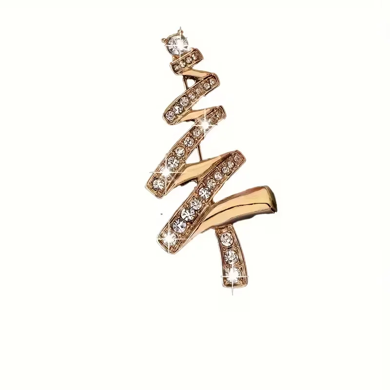 Ladies' Elegant Christmas Tree Brooch - A Multi-Functional and Fashionable Accessory, Perfect for Parties and Gift-Giving