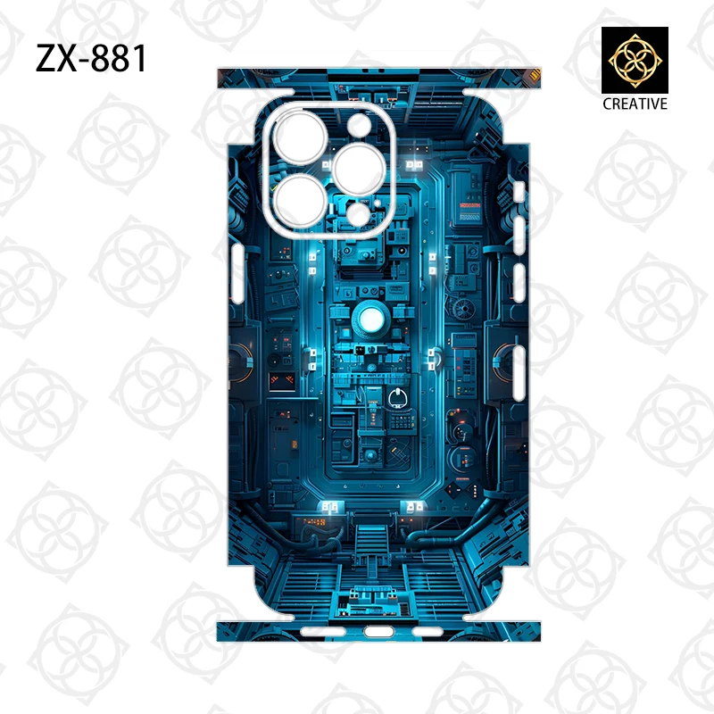 Colorful Skin Wrap for iPhone 15 Pro Max 14 13 12 Phone Sticker Protective Film for Back, Frame, Camera, Full Cover Sticker