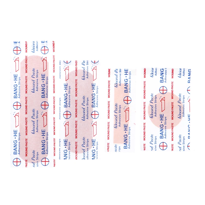 100 Chiếc Băng Trợ Chống Thấm Thoáng Khí Dính Thạch Cao Vết Thương Cầm Máu Miếng Dán Ban Nhạc Đầu Tiên Viện Trợ Băng