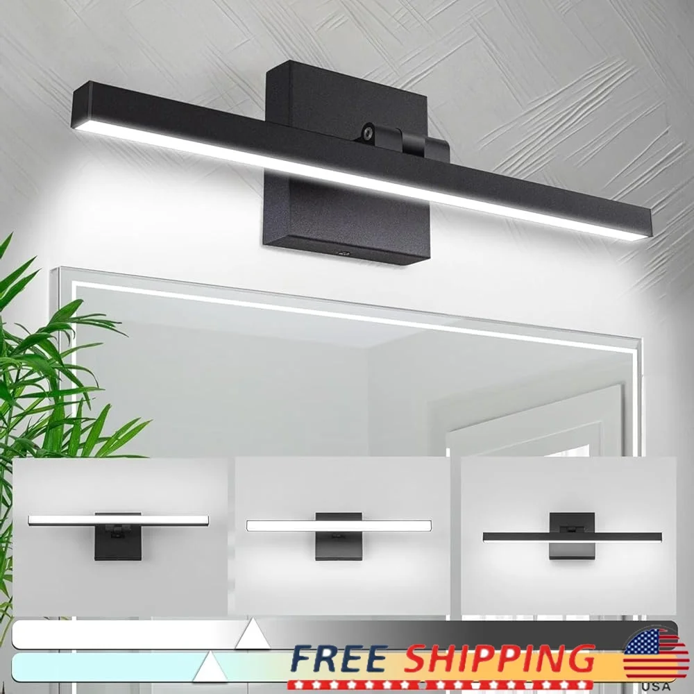 

Modern LED Bathroom Vanity Light Bar IP44 Over Mirror Adjustable Dual-Sided 180° Angle 5CCT Dimmable Fixture Indoor Use