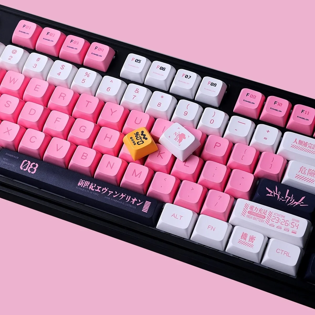 

Mechanical keyboard keycaps pbt sublimation xda height eight machine creative theme 68 75 87 98 108 keys