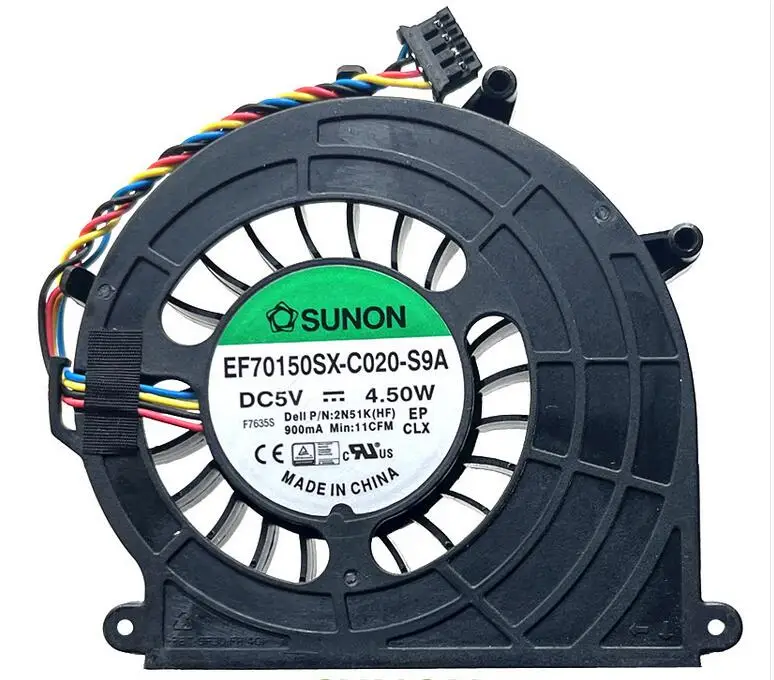 

SUNON EF70150SX-C020-S9A DC 5V 4.50W 4-Wire Cooling Fan