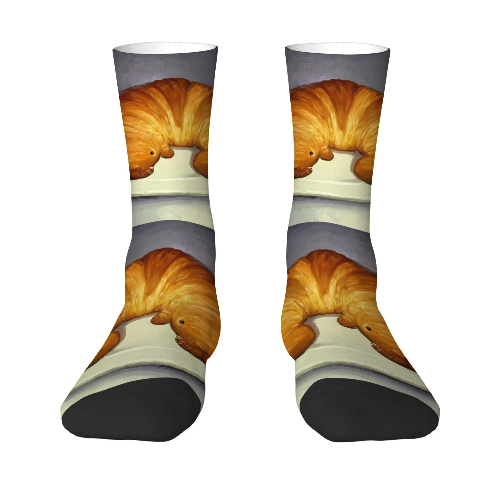 

Носки с рисунком крокодила-манати, мужские мягкие эластичные носки, хорошо сидящие на ноге, для повседневной носки, для езды на велосипеде, пешего туризма, забавные модные носки с новым дизайном