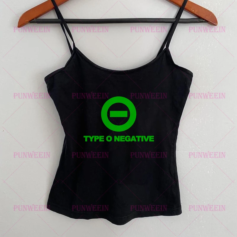 Type O Negative Vintage Y2k Dead Again 90s slim top Harajuku Goth Graphic Black Rock hip hop Streetwear sexy Punk club Tank Tops