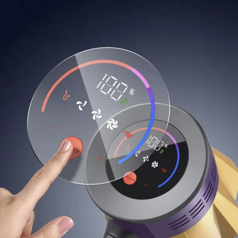 MPQU V18 550W 50kPa Wireless Handheld vacuum cleaner LED touch screen Removable battery 50mins runtime Cordless Cleaning machine