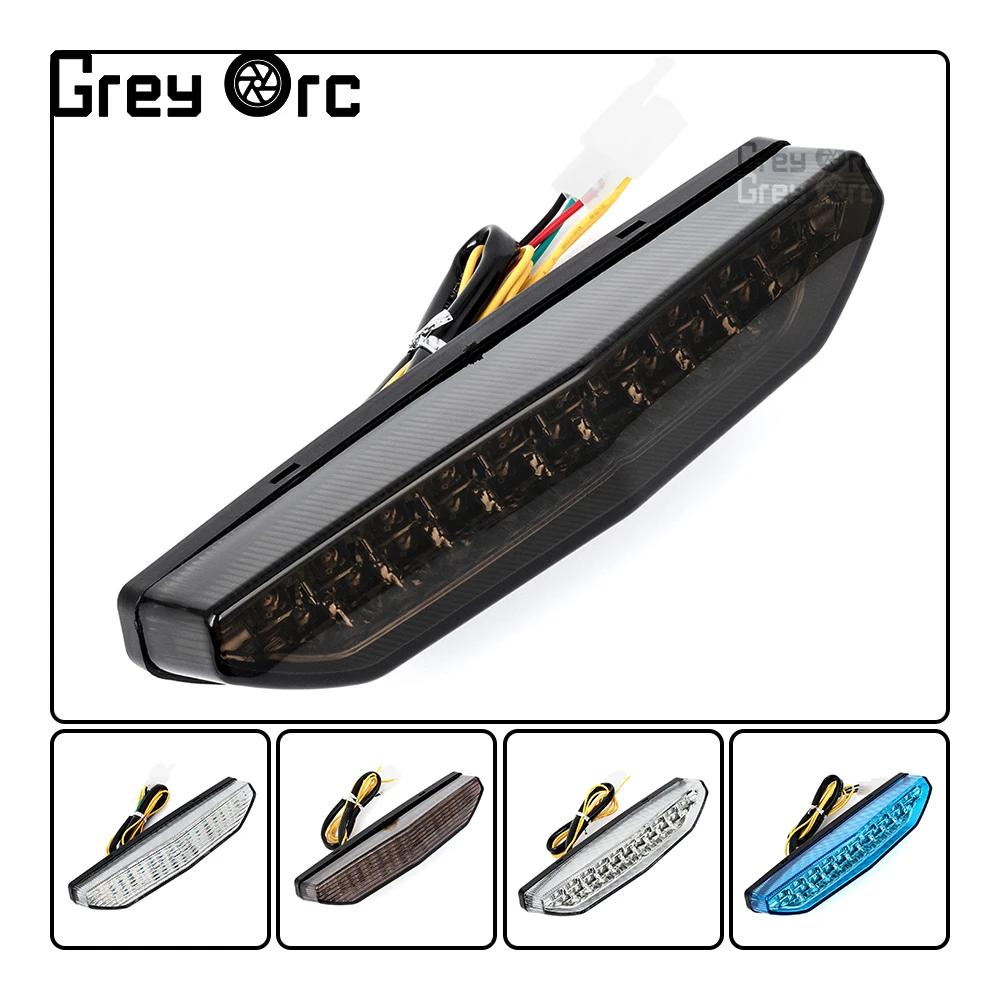 دراجة نارية الخلفية الذيل ضوء الفرامل بدوره إشارات المتكاملة مصباح ليد لكاواساكي ZX-6R 2007-2008 ZG-14 CONCOURS ZRX-1200 DAGE