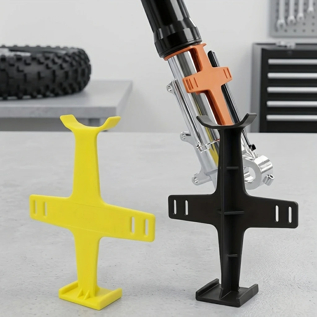 Motorcycle Fork Saver Universal 11 Inch Dirt Bike Fork Support Brace Front Suspension Guard Tie Down Transport Stand Protector