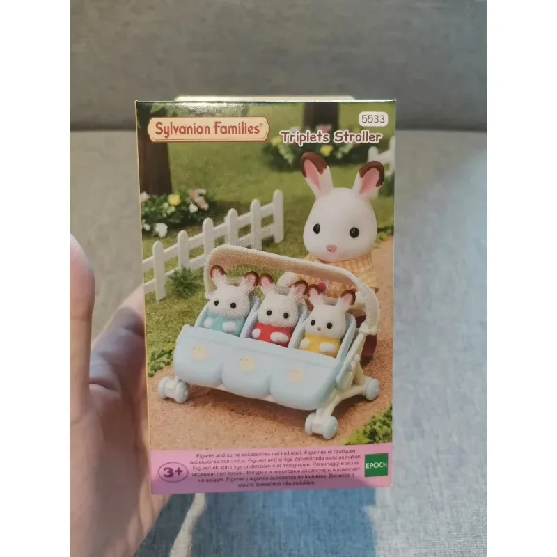 Sylvanian Families Anime Girl Figures Kindergarten Series Happy Primary School Rainbow Castle School Bus Tree Cabin Kids Toy