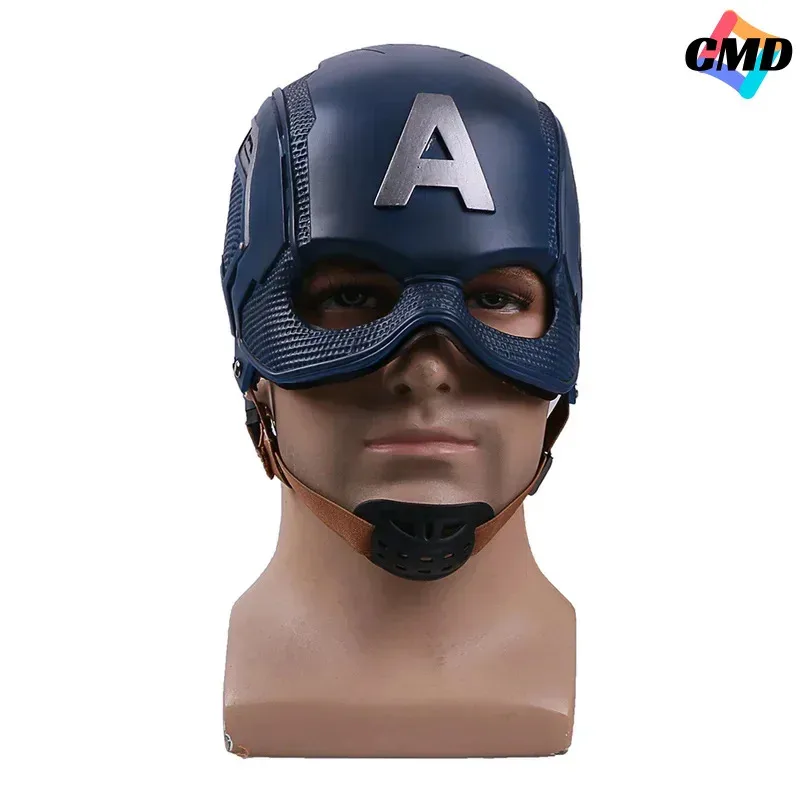 هاني 2025 كوس تأثيري خارقة كابتن أمريكا خوذة ستيفن روجرز قناع المطاط رجل الكبار هالوين ازياء الدعامة الطرف ☆ ★ ww