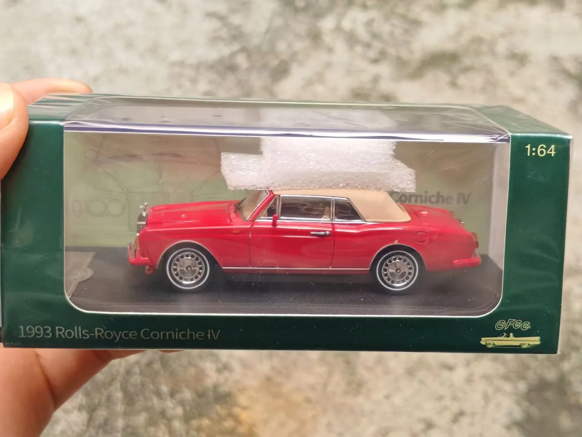 GFCC 1:64 Rolls-Royce Corniche IV 1993 Drophead Coupé Soft-Top Vintage Alliage Diecast Classique Lux