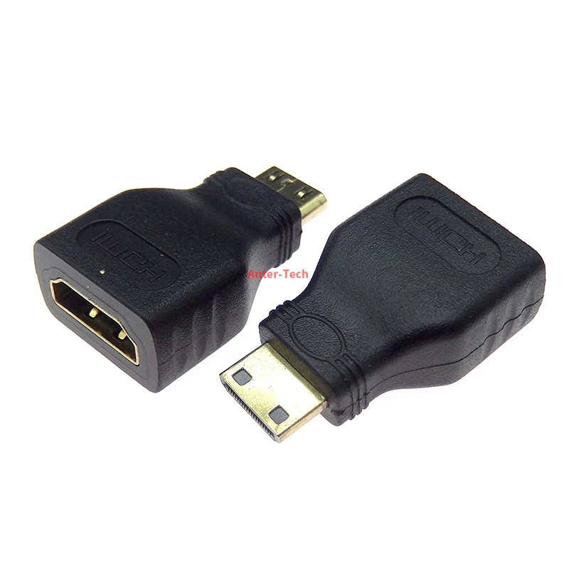 HD Mini męski HDMI-kompatybilny ze standardowym kompatybilnym z HDMI żeński Adapter przedłużający kobiecy męski F-M konwerter zgodny z HDMI