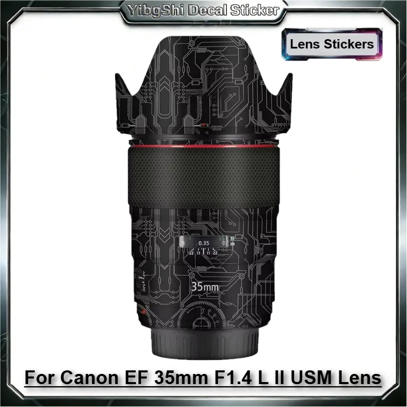 For Canon EF35 F1.4 II Lens Sticker Body Protective For Canon EF 35mm F1.4 L II USM Lens Anti-Scratch Sticker Protector Coat