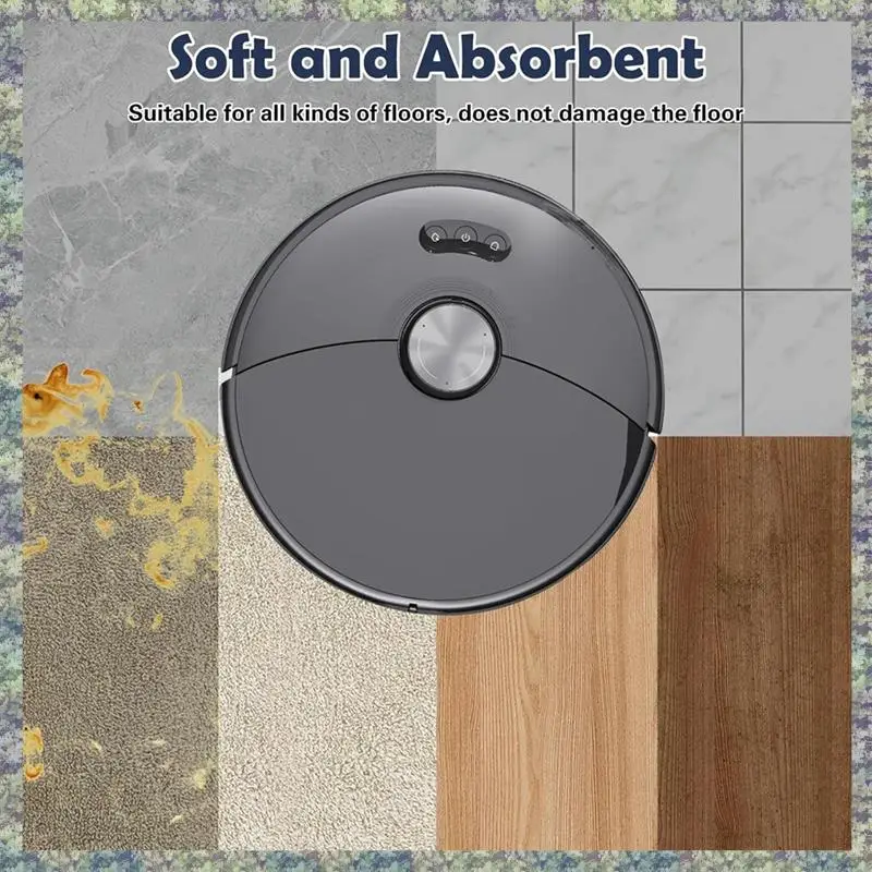 WON Vibrazioni Panni Mop + Panni Mop Edgewise Per Roborock S8 Max Ultra / S8 Maxv Ultra Robot Aspirapolvere Accessori