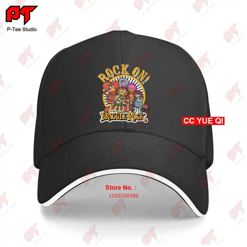 Womens Distressed Rock On Fraggle Baseball Caps Truck Cap B68P