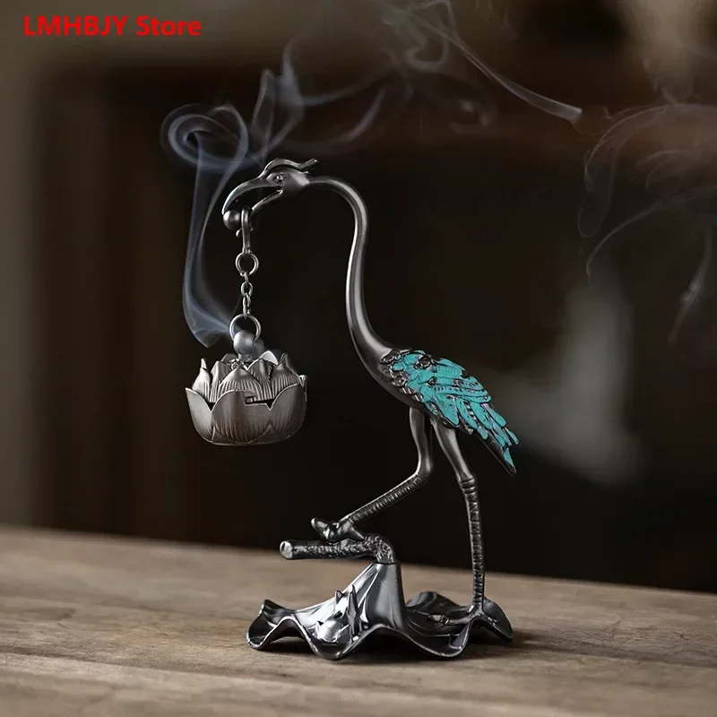 

Mini Crane Hanging Adjustment Small Incense Stove Household Indoor Plate Incense Stove Tea Ceremony Incense Stove Decoration