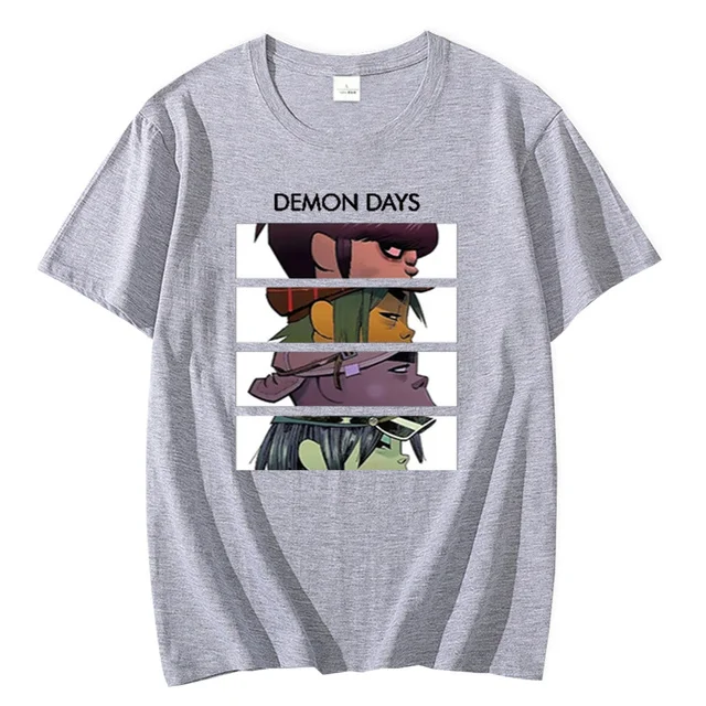 Gorillaz Cotton High Quality EU Size t-shirts graphic funny men t-shirts graphic y2k comic unisex clothing