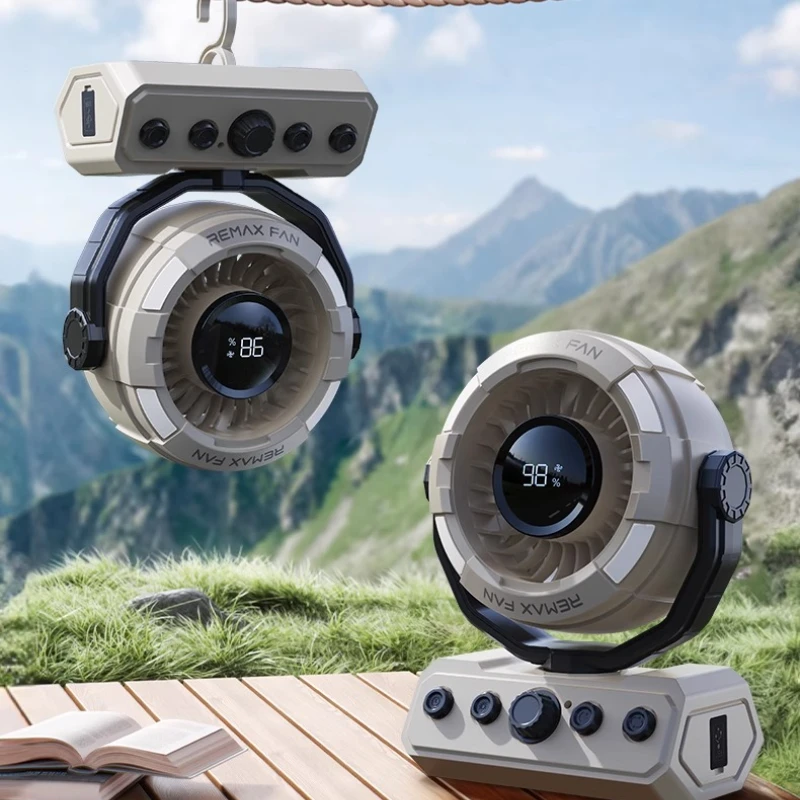 

‌20000mAh Camping Fan: 360° Rotatable Tent/Car Cooler 3 Lighting Modes + Sleep Function Ultra-Quiet High Wind Outdoor‌