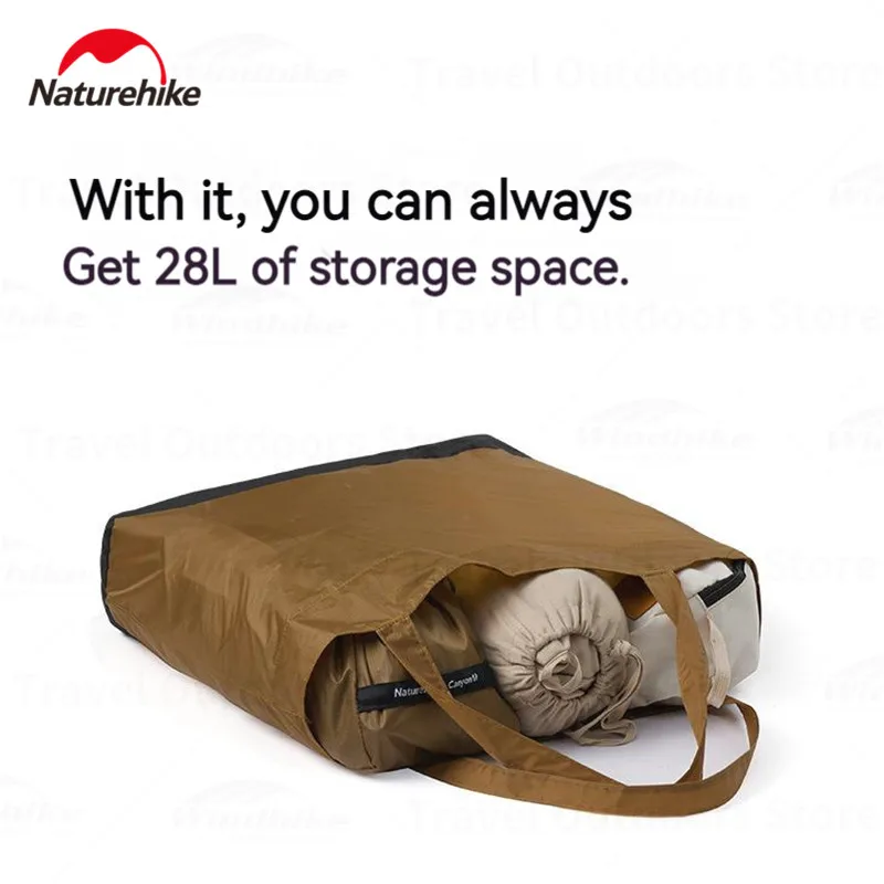 Naturehike 20D Nylon Handbag 50g Ultralight Camping Shoulder Bag 28L Portable Outdoor Picnic Waterproof Travel Bag Sports Bag