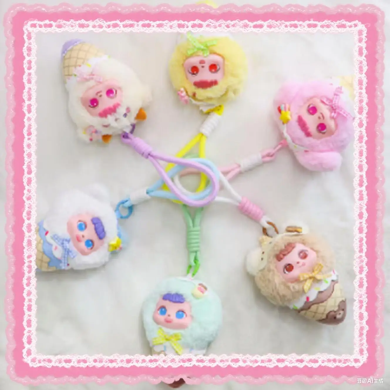 

Xivo Lucky Ice-Cream Cone Series плюшевая слепая коробка кукла сумка кулон мультфильм аниме милый настольный орнамент подарок-сюрприз Mystery Box