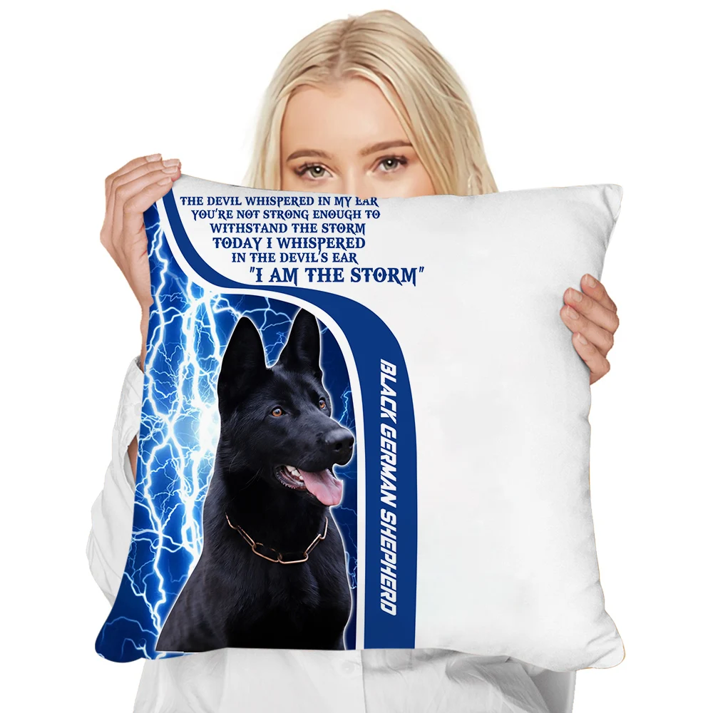 CLOOCL Fashion Animals Pillow Cases German Shorthaired Pointer 3D Printed Cushion Cover Polyester Zip Pillow Cover for Sofa