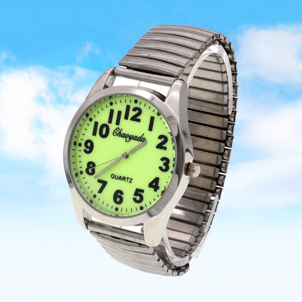 

Fashionable Couple Stainless Steel Quartz Digital Watch Luminous Face Clock for Men And Women