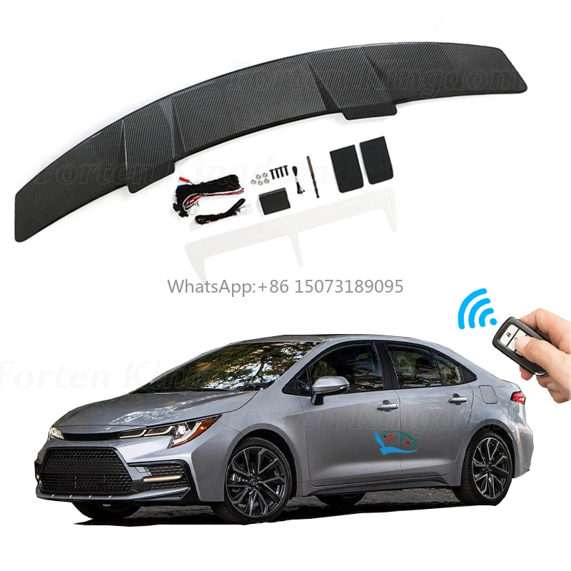 

Car Accessories Universal Rear Car Spoilers for 2015-2022 Toyota Corolla Carbon Fiber Automatic Spoiler Exterior Rear Tailwing