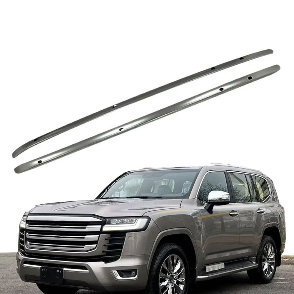 

Fit for Toyota Land Cruiser LC300 J300 2022-2025 2PCS Roof Rail Rack Holder crossbar Black Silver Aluminium Luggage Carrier