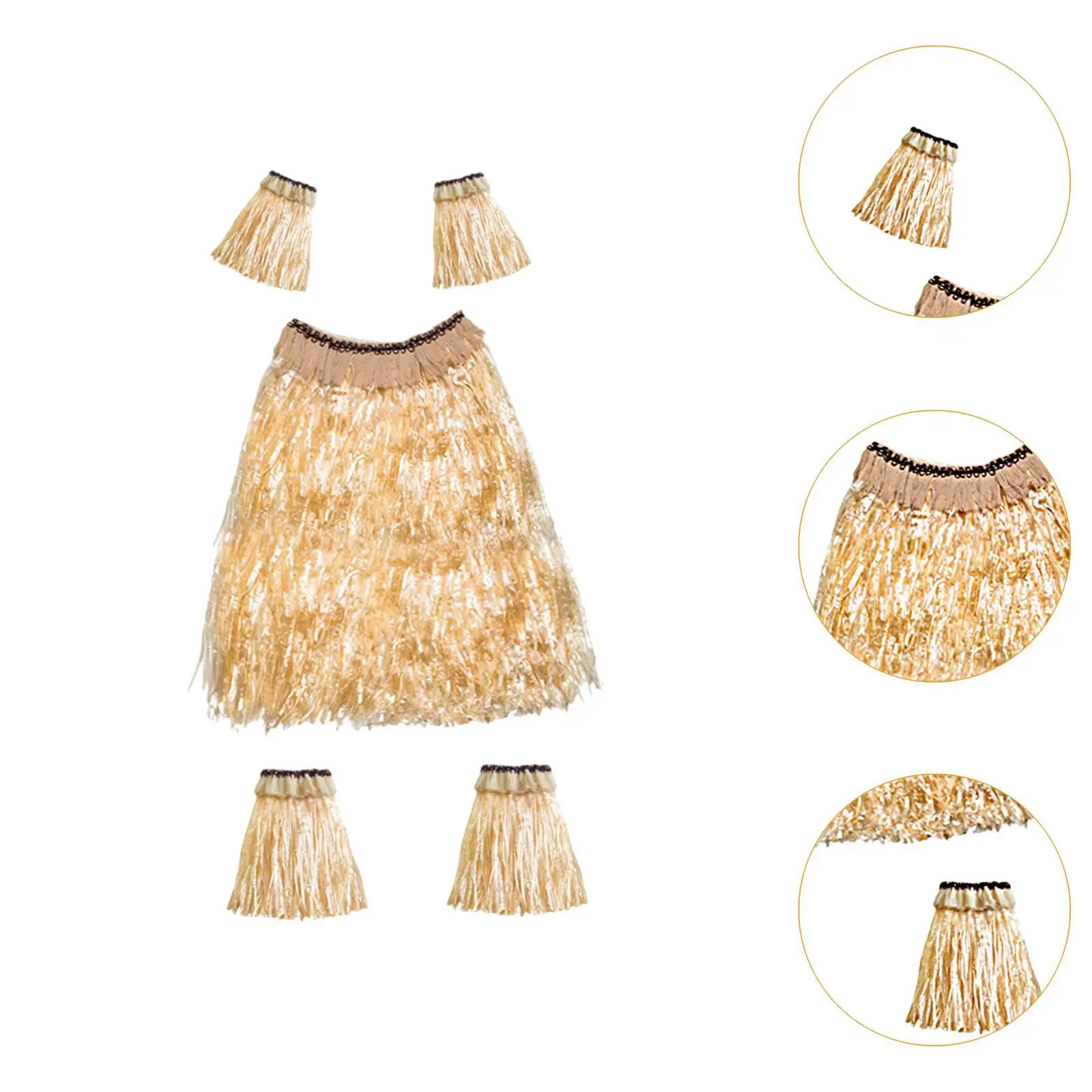 مجموعة تنورة عشبية فاخرة من هاواي للعروض المسرحية القوية