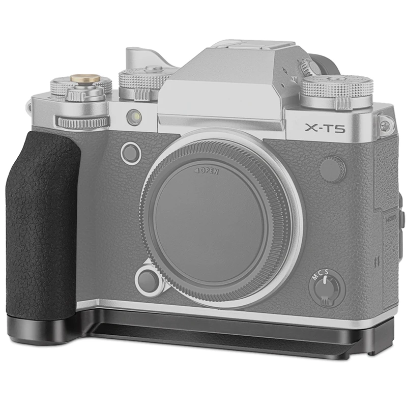 Haoge X-T5 Handgriff für Fujifilm X-T5 Kamera L-förmiger Griff, Arca Swiss Typ Platte für DJI RS2/RS-C2/RS3/RS3-PRO/RS3 Mini Schwarz – Detail 2