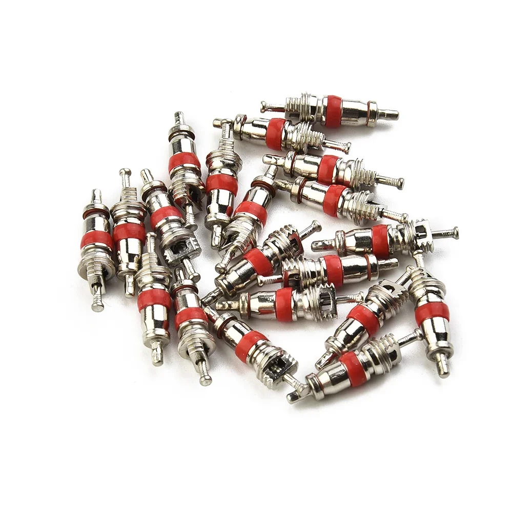 Simple To Use Useful Brand New High Quality Practical Tyre Valve Core 20pcs/set With Remover Tool 20pcs Accessories