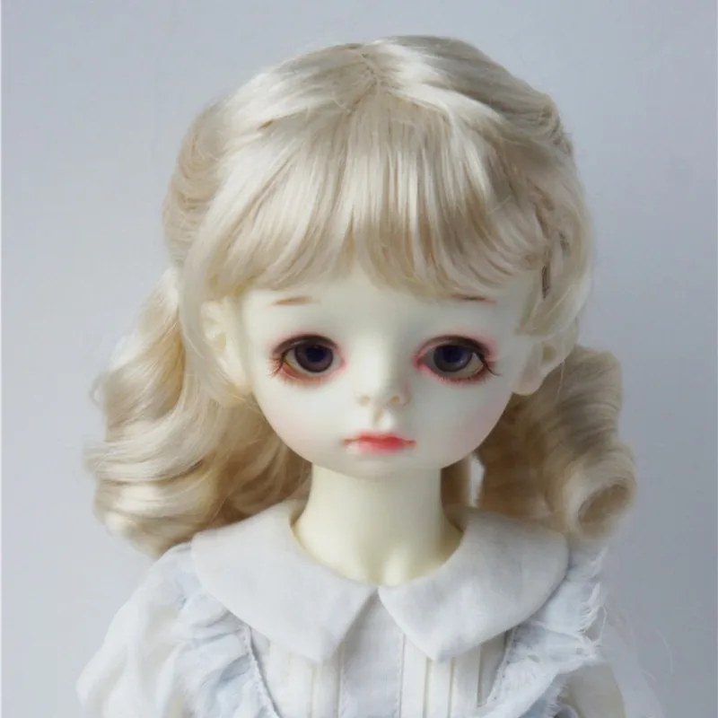 Fjusuns Doll Accessories JD366 7-8inch 8-9inch Half-tied Sausage Curler BJD Wigs 1/4 MSD  1/3 SD DOD Synthetic Mohair Doll  Hair