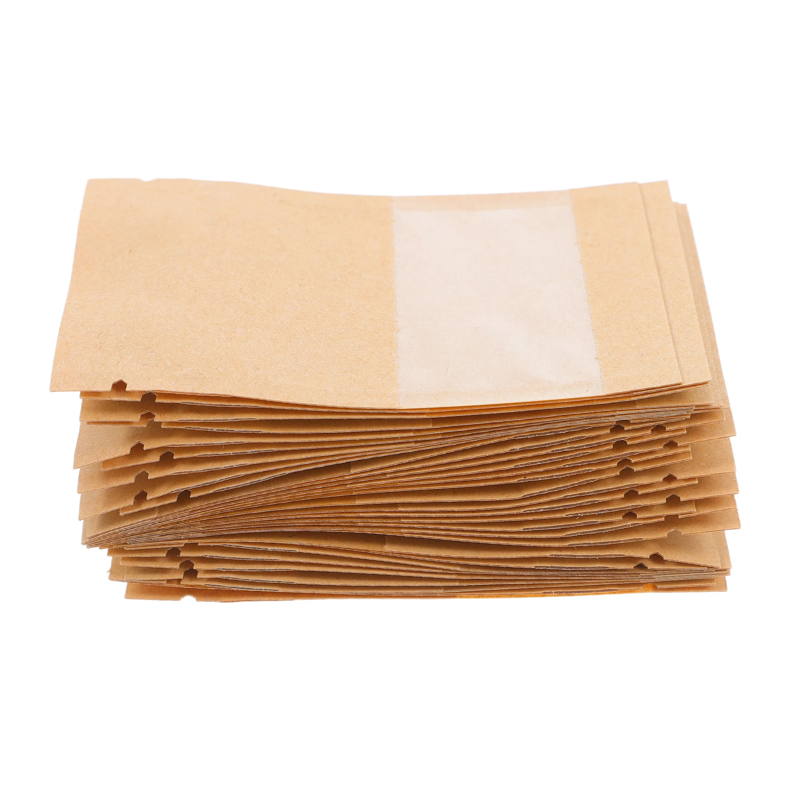 

100 Pcs Flower Seeds Packets Mini Money Envelopes Paper Bags with Clear Window Saving Kraft