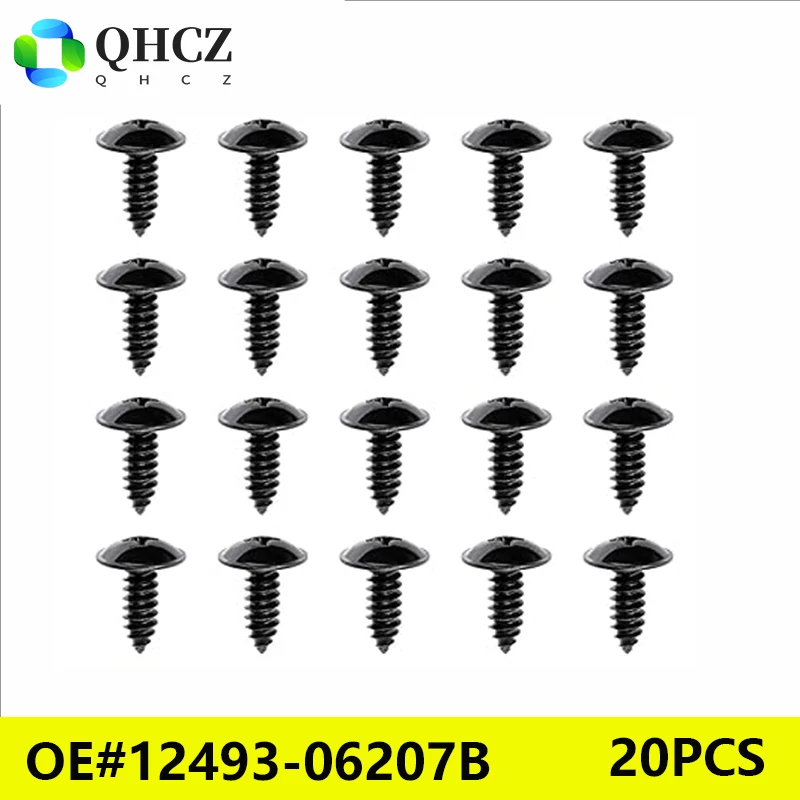 

20PCS OE#12493-06207B Fender Liner Screws Compatible with Hyundai Kia Accent Azera Elantra Sonata Tucson Veloster Veracruz Amant