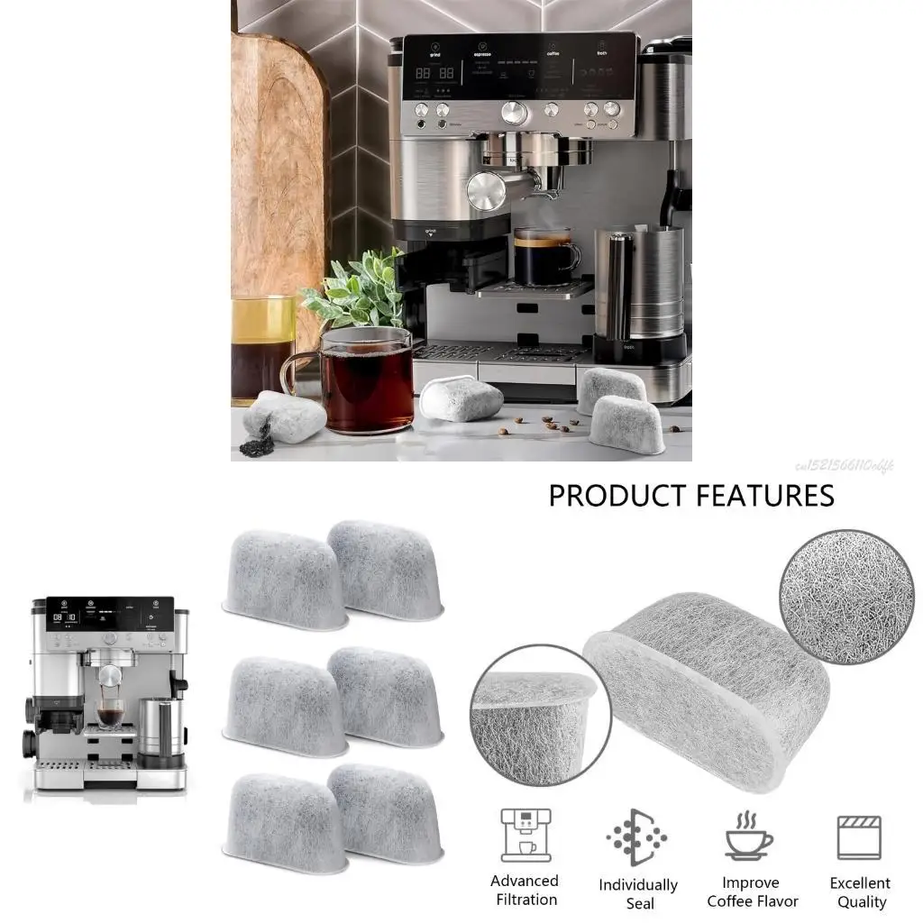 27rb 6pcs استبدال مرشح مياه الكربون من أجل ES601 ES655 ES701 CFP301 #1