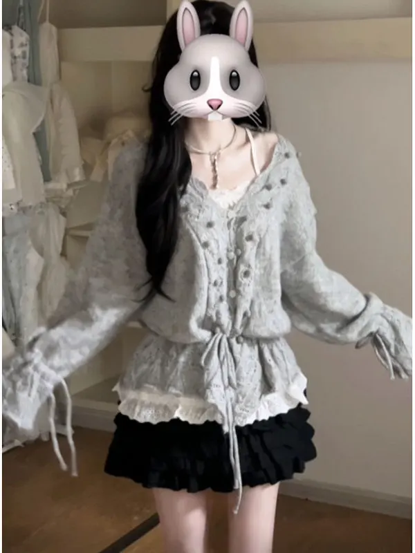 

Корейский трикотажный топ с V-образным вырезом, приталенный, модный, красивый, повседневный, удобный, средней длины, для женщин