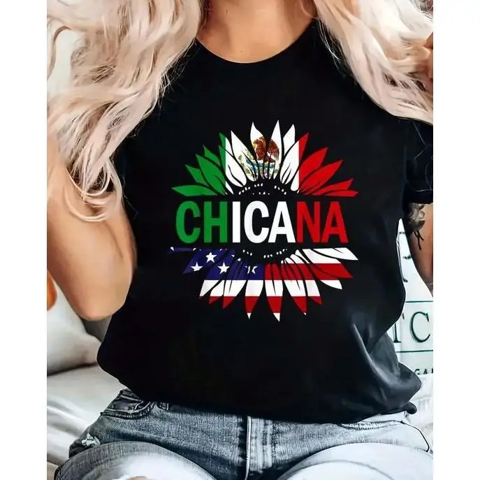 

Chicana Flag-Inspired Trendy Tee