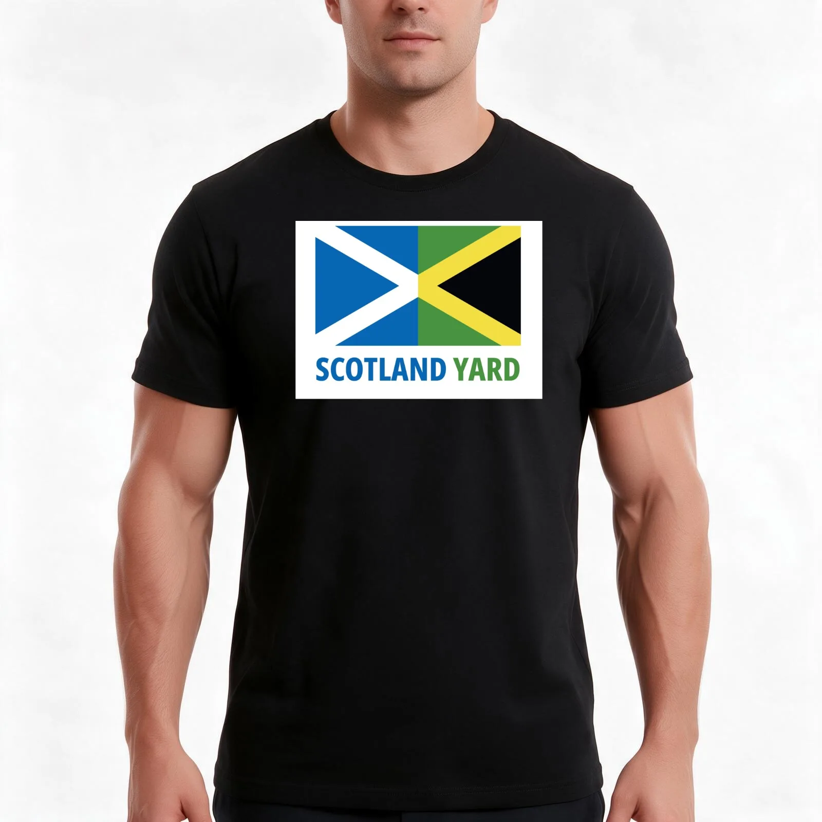 Scotland Yard T-Shirt Summer Casual Cotton Tee Oversized Streetwear Tops Vintage Graphic Print Loose Fit Short Sleeve