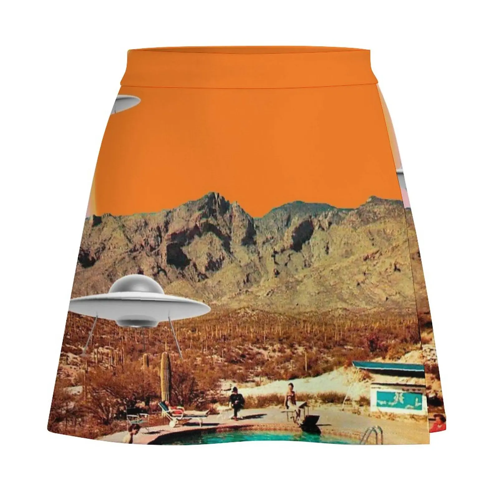 They've arrived! UFOs landing in the desert Mini Skirt Korean skirts dress Evening dresses Mini Skirt