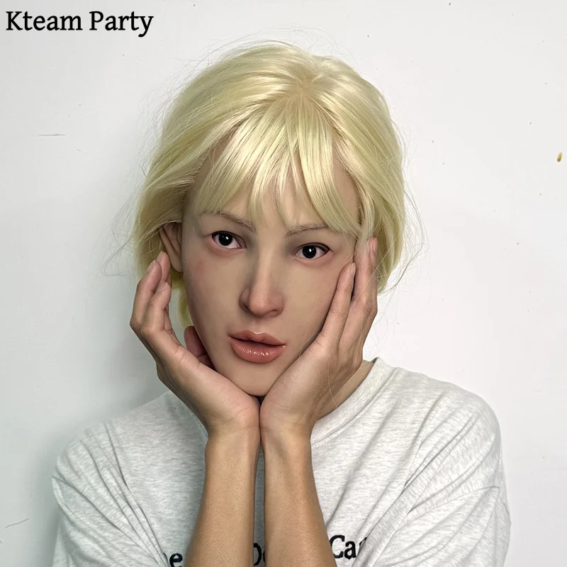 2026 Halloween Chrismtas Party Cosplay Realistic Female Mask Women Mask Crossdress Mask Party ball Performance mask Girl mask