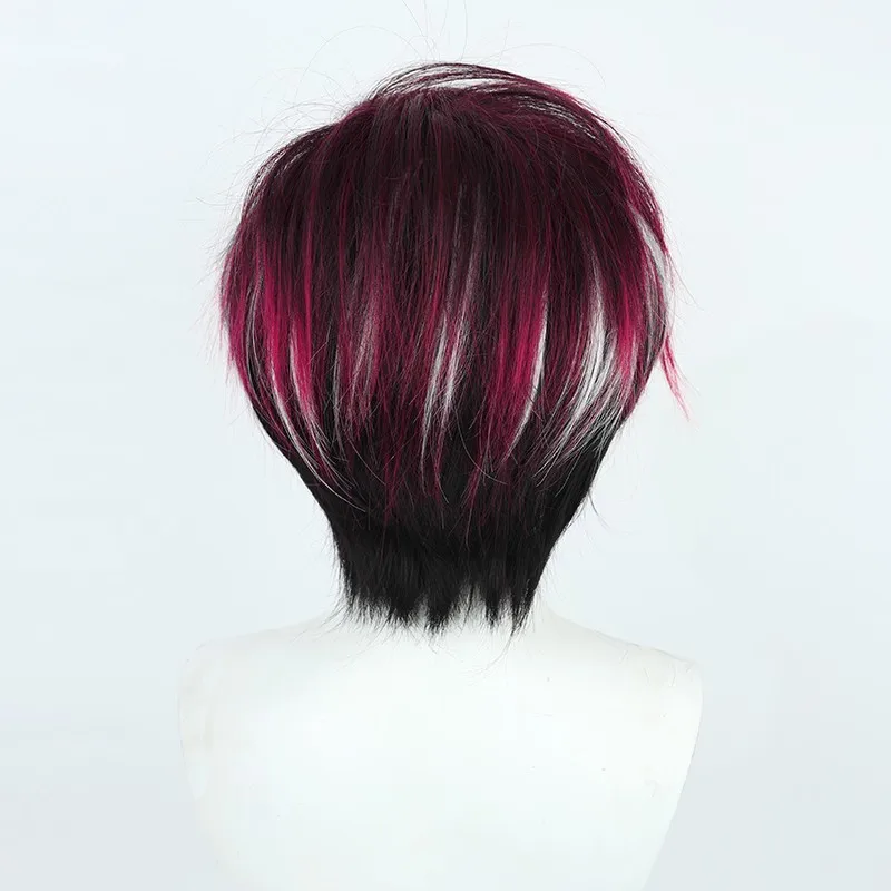 VTuber Nijisanji Ver Vermillion Cosplay Pruik Anime Game Rollenspel Party Kostuum Prop Synthetisch Haar Hittebestendige Vezel