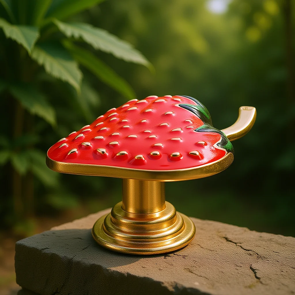 

Zinc Alloy Knob Strawberry Shaped Drawer Cabinet Pull Handle Durable Decorative Furniture Hardware Cabinet Knob